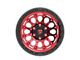Fittipaldi Offroad FT101 Machined with Red Tint 6-Lug Wheel; 17x9; -12mm Offset (10-24 4Runner)