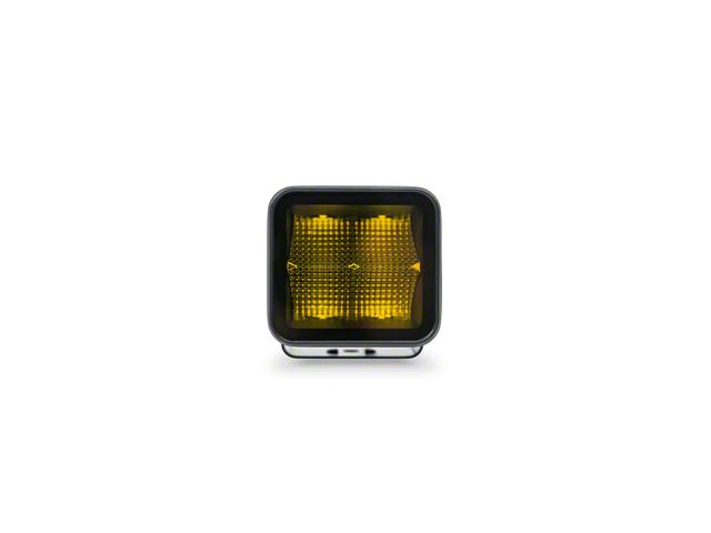 DV8 Offroad 3-Inch Elite Series LED Amber Pod Light; Flood Beam (Universal; Some Adaptation May Be Required)