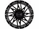 Impact Wheels 814 Gloss Black Milled 6-Lug Wheel; 17x9; -12mm Offset (10-24 4Runner)