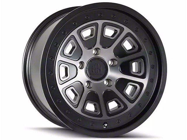 Mayhem Wheels Flat Iron Matte Black with Dark Tint 6-Lug Wheel; 18x9; 0mm Offset (17-23 Titan)