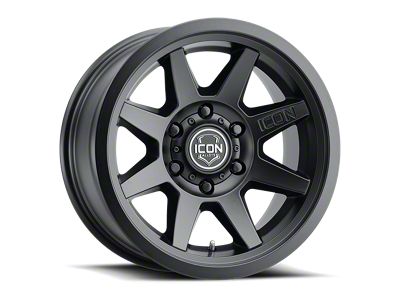 ICON Alloys Rebound SLX Satin Black 6-Lug Wheel; 17x8.5; 25mm Offset (2024 Tacoma)