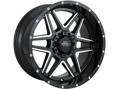 Impact Wheels 831 Gloss Black Milled 6-Lug Wheel; 20x10; -12mm Offset (05-15 Tacoma)