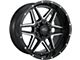 Impact Wheels 831 Gloss Black Milled 6-Lug Wheel; 20x10; -12mm Offset (16-24 Titan XD)
