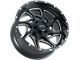 Impact Wheels 832 Gloss Black Milled 6-Lug Wheel; 20x10; -12mm Offset (04-15 Titan)