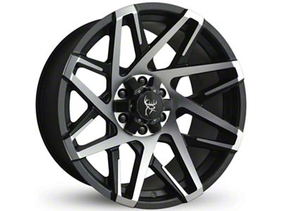 Buck Commander Canyon Satin Black Machined Face Wheel; 20x10; -25mm Offset (21-24 Bronco, Excluding Raptor)