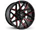 Buck Commander Canyon Satin Black Milled Face with Red Clear Wheel; 20x9; 0mm Offset (05-15 Tacoma)