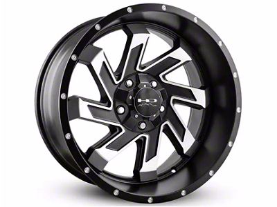 HD Off-Road Wheels SAW Gloss Black Milled Wheel; 22x10; -10mm Offset (10-24 4Runner)