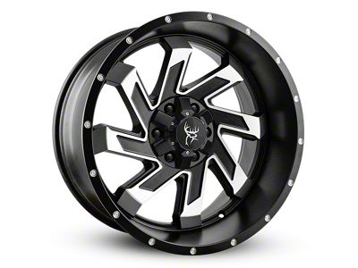 Buck Commander SAW Satin Black Machined Face Wheel; 20x10; -25mm Offset (2024 Tacoma)