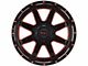 Impact Wheels 804 Gloss Black and Red Milled 6-Lug Wheel; 20x10; -12mm Offset (05-15 Tacoma)