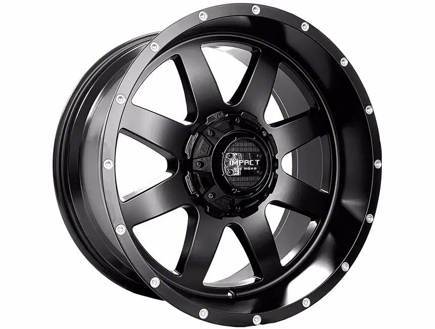 Impact Wheels 804 Matte Black 6-Lug Wheel; 20x10; -12mm Offset (04-15 Titan)