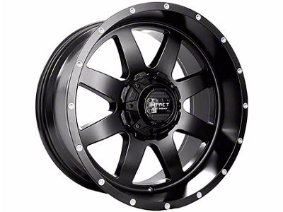 Impact Wheels 804 Matte Black 6-Lug Wheel; 20x10; -12mm Offset (2024 Tacoma)