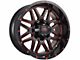 Impact Wheels 806 Gloss Black and Red Milled 6-Lug Wheel; 20x10; -12mm Offset (17-24 Titan)