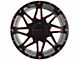 Impact Wheels 807 Gloss Black and Red Milled 6-Lug Wheel; 20x10; -12mm Offset (04-15 Titan)