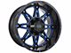 Impact Wheels 810 Gloss Black and Blue Milled 6-Lug Wheel; 20x10; -12mm Offset (22-24 Tundra)