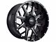 Impact Wheels 815 Gloss Black Milled 6-Lug Wheel; 20x10; -12mm Offset (17-24 Titan)