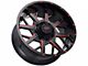 Impact Wheels 815 Gloss Black with Red Machined Face 6-Lug Wheel; 20x10; -12mm Offset (17-24 Titan)