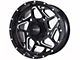 Impact Wheels 822 Gloss Black Milled 6-Lug Wheel; 20x10; -12mm Offset (17-24 Titan)