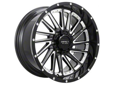 Impact Wheels 903 Gloss Black Milled 6-Lug Wheel; 20x10; -12mm Offset (05-15 Tacoma)