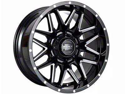 Impact Wheels 819 Gloss Black Milled 6-Lug Wheel; 17x9; 0mm Offset (2024 Tacoma)