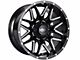 Impact Wheels 819 Gloss Black Milled 6-Lug Wheel; 17x9; 0mm Offset (22-24 Bronco Raptor)