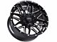 Impact Wheels 819 Gloss Black Milled 6-Lug Wheel; 17x9; 0mm Offset (21-24 Bronco, Excluding Raptor)