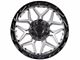 Lock Off-Road Matrix Matte Grey with Matte Black Ring 6-Lug Wheel; 20x10; -18mm Offset (10-24 4Runner)