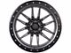 Lock Off-Road Krawler Matte Grey with Matte Black Ring 6-Lug Wheel; 20x10; -18mm Offset (22-24 Tundra)