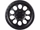Lock Off-Road 50Cal Matte Black with Matte Black Ring 6-Lug Wheel; 17x9; 0mm Offset (21-24 Bronco, Excluding Raptor)