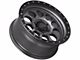 Lock Off-Road 50Cal Matte Grey with Matte Black Ring 6-Lug Wheel; 17x9; -12mm Offset (16-23 Tacoma)