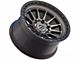 Lock Off-Road Baja Matte Grey with Matte Black Ring 6-Lug Wheel; 17x9; 0mm Offset (03-09 4Runner)