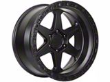 Lock Off-Road Olympus Matte Black with Matte Black Ring 6-Lug Wheel; 17x9; -35mm Offset (21-26 Bronco, Excluding Raptor)