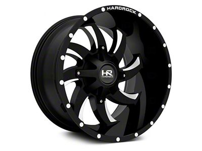 Hardrock Offroad Devious Gloss Black Milled 6-Lug Wheel; 20x12; -44mm Offset (17-24 Titan)