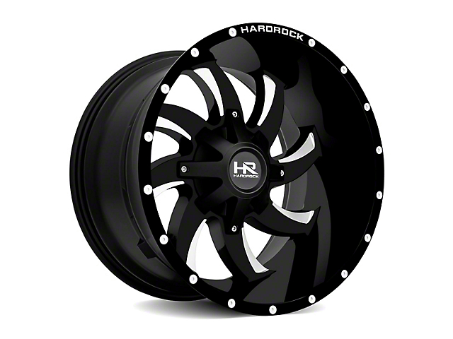 Hardrock Offroad Devious Satin Black Milled 6-Lug Wheel; 22x10; -19mm Offset (04-15 Titan)
