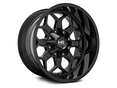 Hardrock Offroad Indestructible Gloss Black 6-Lug Wheel; 22x10; -25mm Offset (16-23 Tacoma)