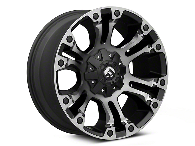 Fuel Wheels Vapor Matte Black with Gray Tint 6-Lug Wheel; 20x9; 19mm Offset (04-15 Titan)