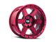 Dirty Life Compound Crimson Candy Red 6-Lug Wheel; 22x11; -25mm Offset (04-15 Titan)