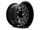 Hardrock Offroad Slammer Xposed Gloss Black Milled 6-Lug Wheel; 24x12; -44mm Offset (16-23 Tacoma)