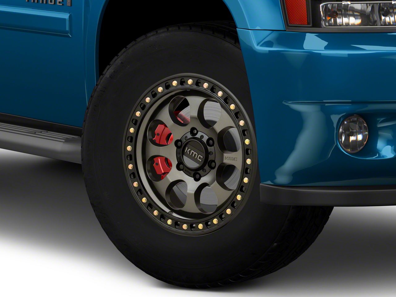 KMC Toyota 4-Runner Riot SBL Anthracite with Satin Black Lip 6-Lug ...