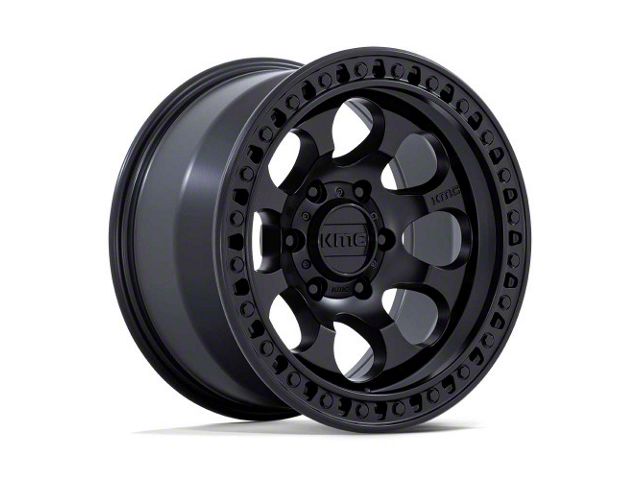 KMC Riot SBL Satin Black 6-Lug Wheel; 18x9; 18mm Offset (04-15 Titan)
