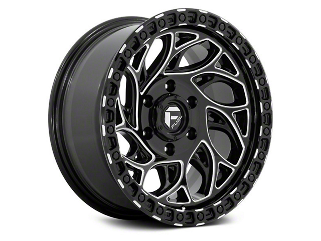 Fuel Wheels Runner OR Gloss Black Milled 6-Lug Wheel; 20x9; 1mm Offset (16-23 Titan XD)