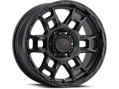 DX4 Wheels Beast Flat Black 6-Lug Wheel; 17x8.5; -18mm Offset (2024 Tacoma)