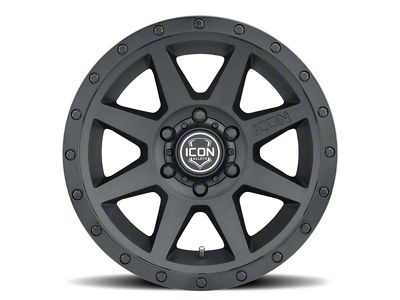 ICON Alloys Rebound Double Black 6-Lug Wheel; 17x8.5; 0mm Offset (16-23 Tacoma)