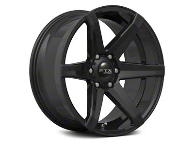 RTX Offroad Wheels Beast Gloss Black 6-Lug Wheel; 20x9.5; 10mm Offset (16-24 Titan XD)
