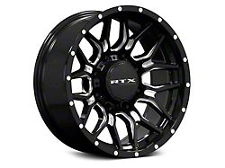 RTX Offroad Wheels Claw Gloss Black Milled with Rivets 6-Lug Wheel; 18x9; -12mm Offset (22-23 Tundra)