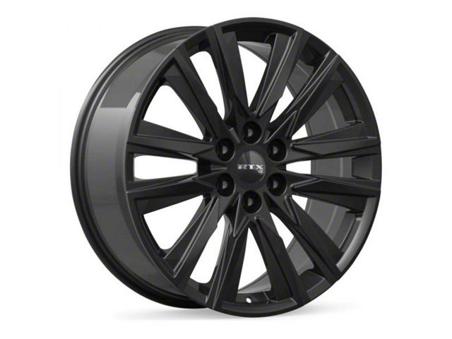 RTX Offroad Wheels GM-01 Gloss Black 6-Lug Wheel; 20x9; 25mm Offset (21-24 Bronco, Excluding Raptor)