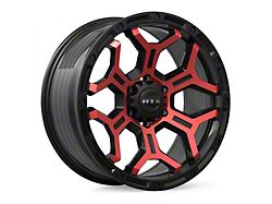 RTX Offroad Wheels Goliath Gloss Black Machined Red Spokes 6-Lug Wheel; 20x9; 0mm Offset (22-23 Tundra)