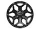 RTX Offroad Wheels Goliath Satin Black with Milled Rivets 6-Lug Wheel; 18x9; 0mm Offset (05-15 Tacoma)