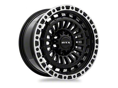 RTX Offroad Wheels Moab Gloss Black Machined 6-Lug Wheel; 18x9; 0mm Offset (16-24 Titan XD)