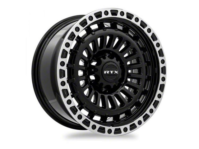 RTX Offroad Wheels Moab Gloss Black Machined 6-Lug Wheel; 18x9; 0mm Offset (03-09 4Runner)