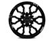 RTX Offroad Wheels Patton Gloss Black Milled Spoke 6-Lug Wheel; 20x9; 10mm Offset (17-24 Titan)
